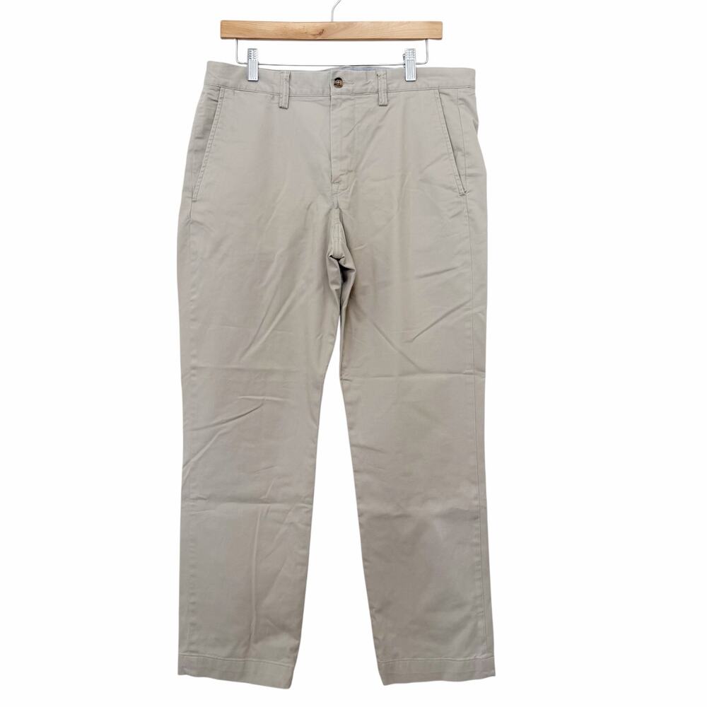 Polo Ralph Lauren Tan Stretch Straight Fit Chino Pants Sz 34x32